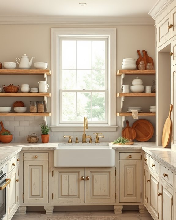 showcase style with shelving