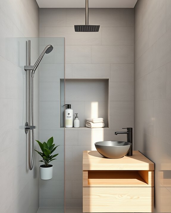 shower niche storage solution