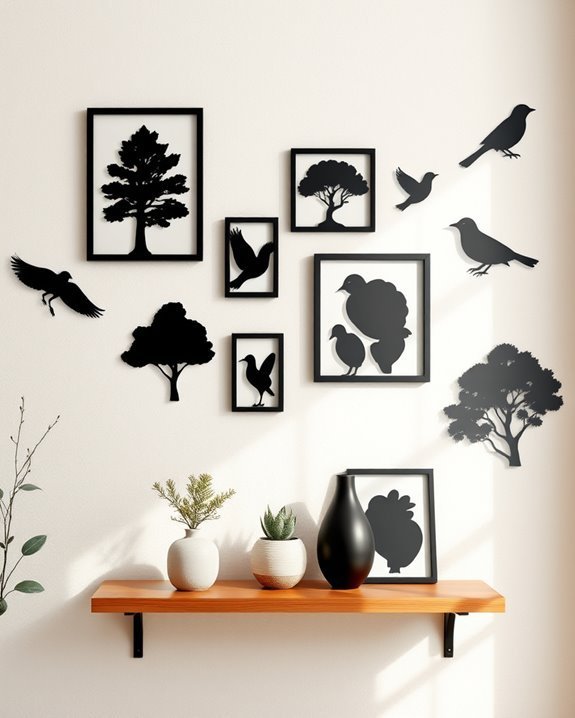 silhouette art for personalization