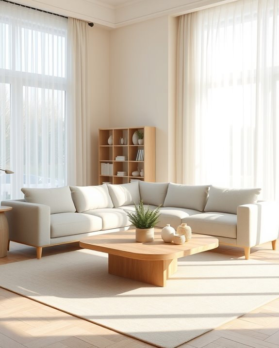 simple airy window treatments