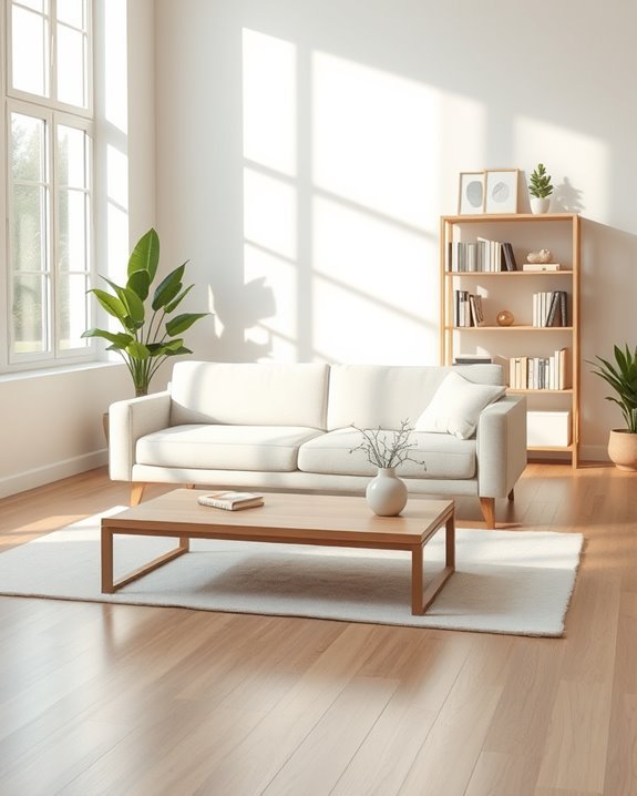 simple artwork enhances tranquility