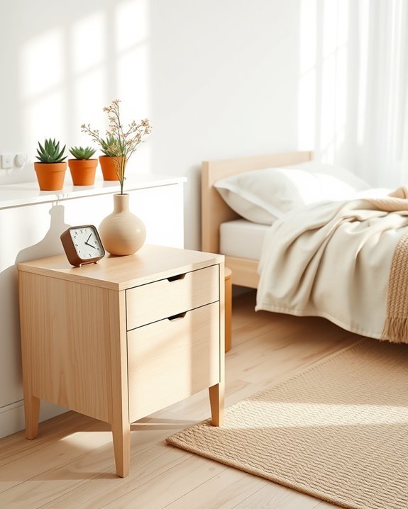 simple functional nightstand styles