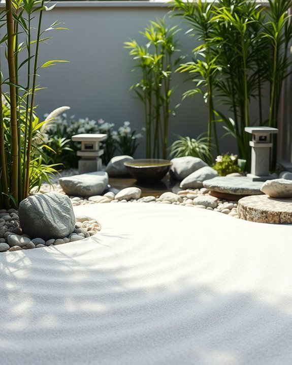 simple serene backyard retreat