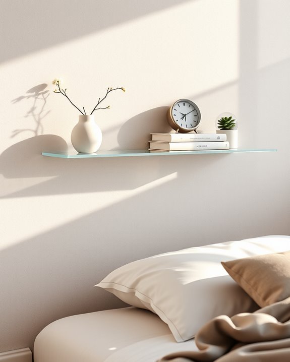 sleek acrylic shelving solutions