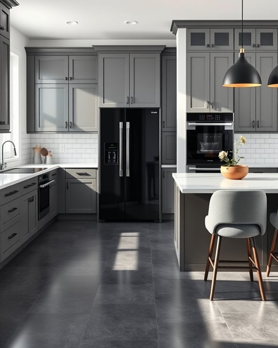 sleek black appliances elevate style