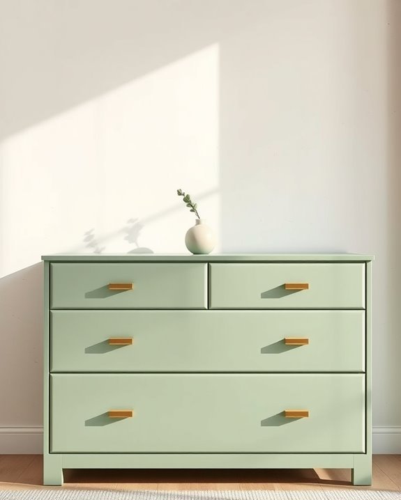 sleek contemporary dresser makeover