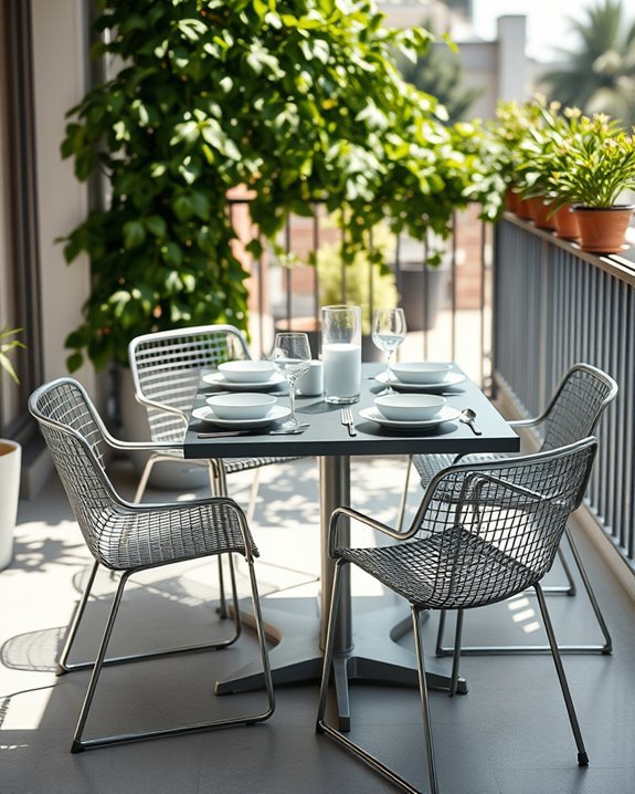 sleek durable balcony furniture