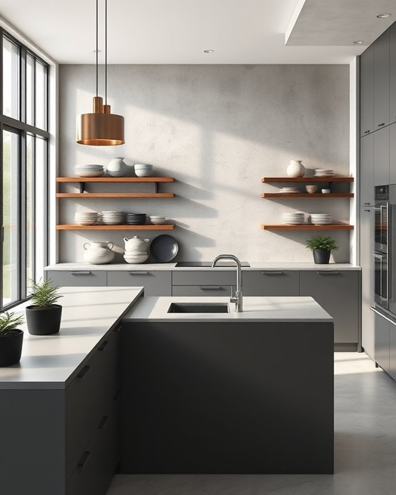 sleek durable minimalist cabinets