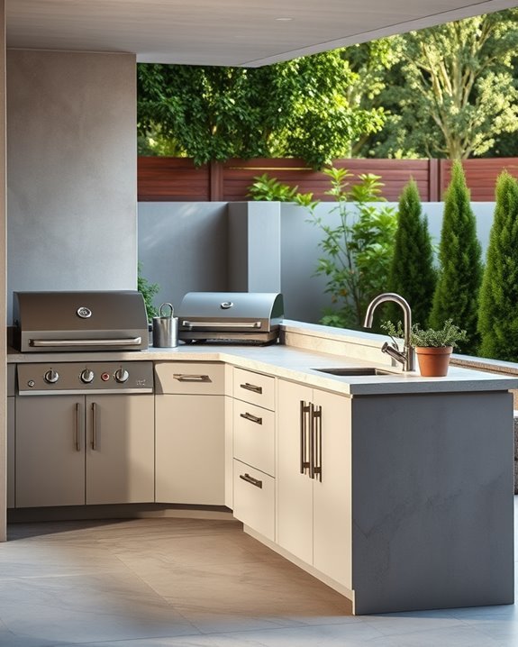 sleek durable outdoor cabinets