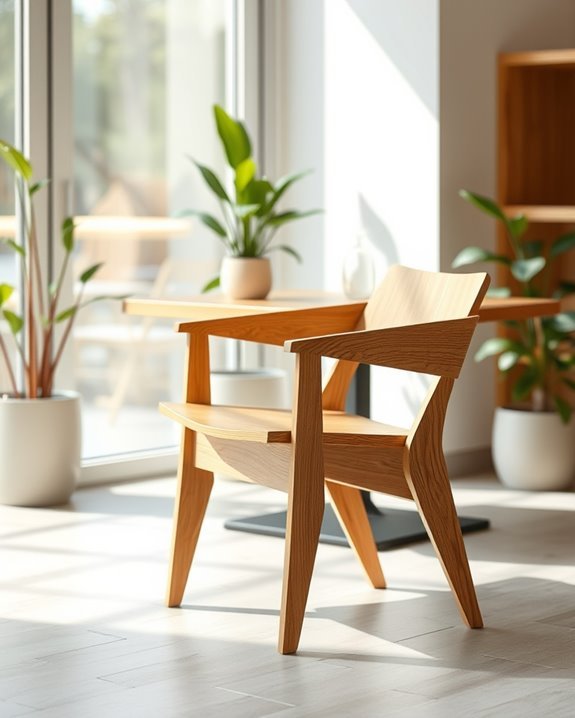 sleek eco friendly caf seating