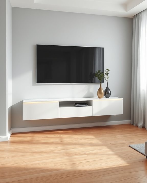 sleek floating storage solutions