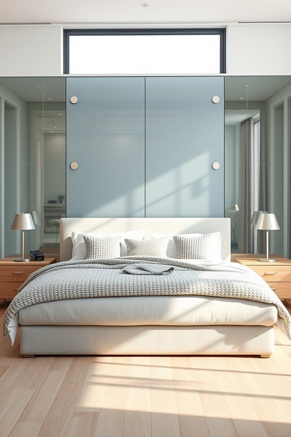 sleek glass panels enhance elegance