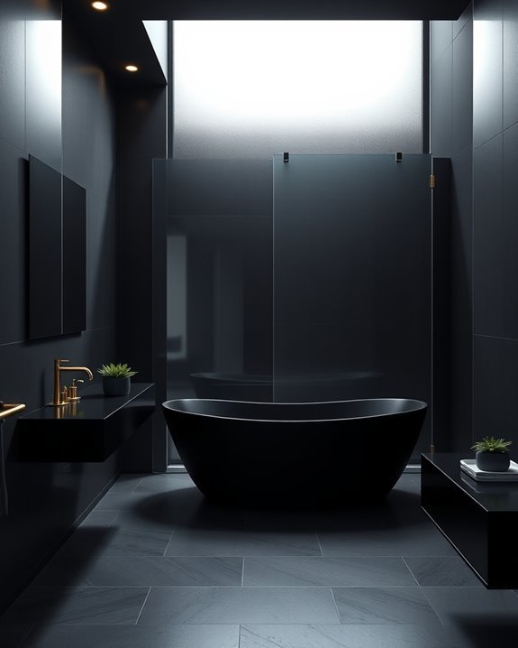 sleek glass partitions elevate elegance