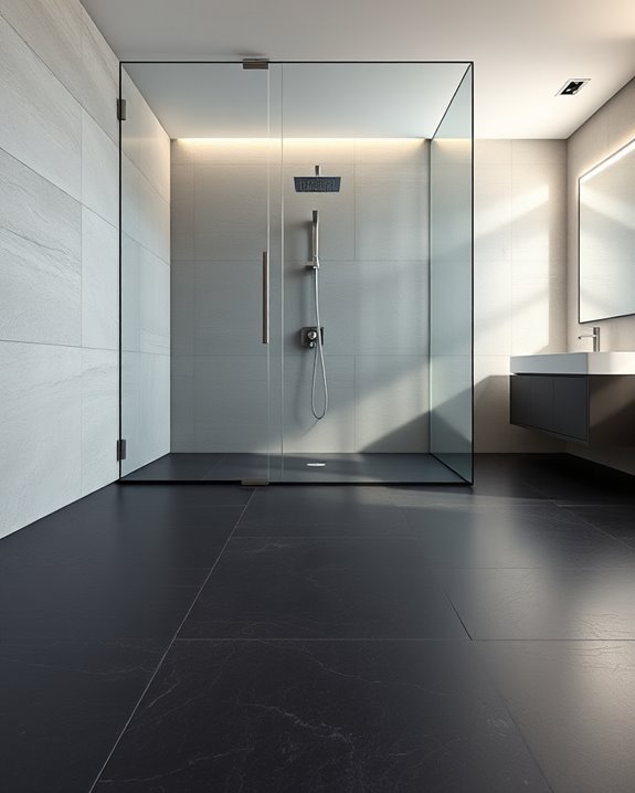 sleek glass shower enclosures