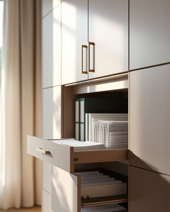 sleek hidden filing solutions