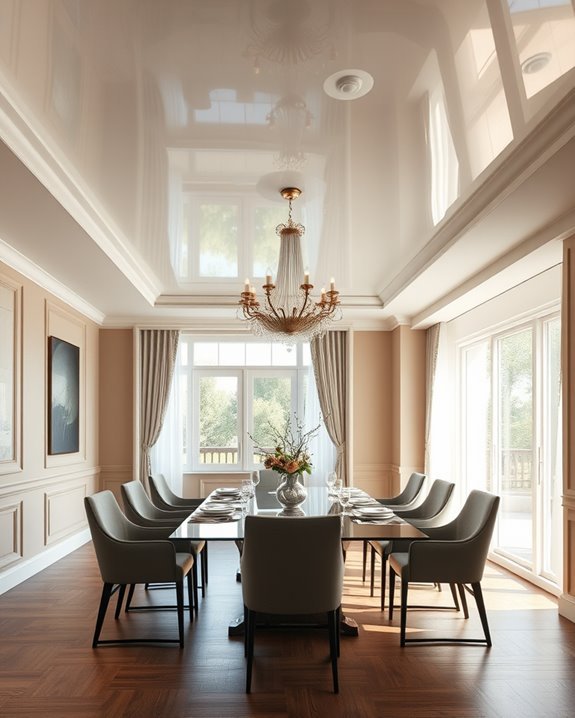 sleek high gloss ceilings