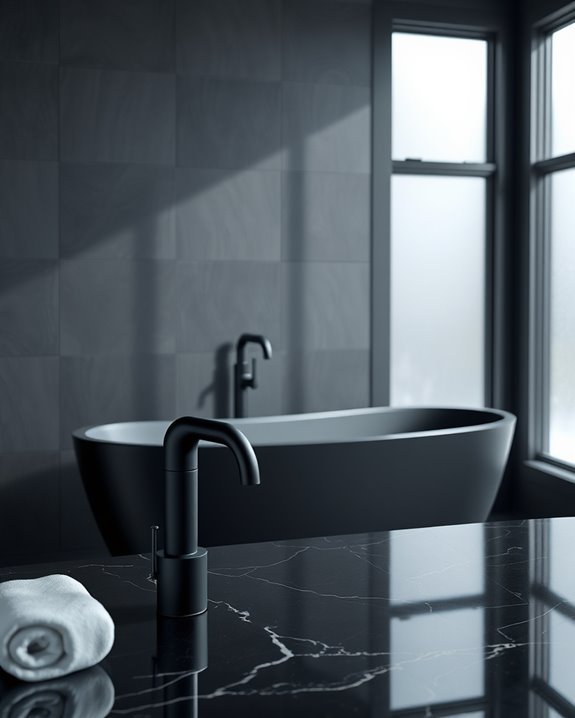 sleek matte black sophistication