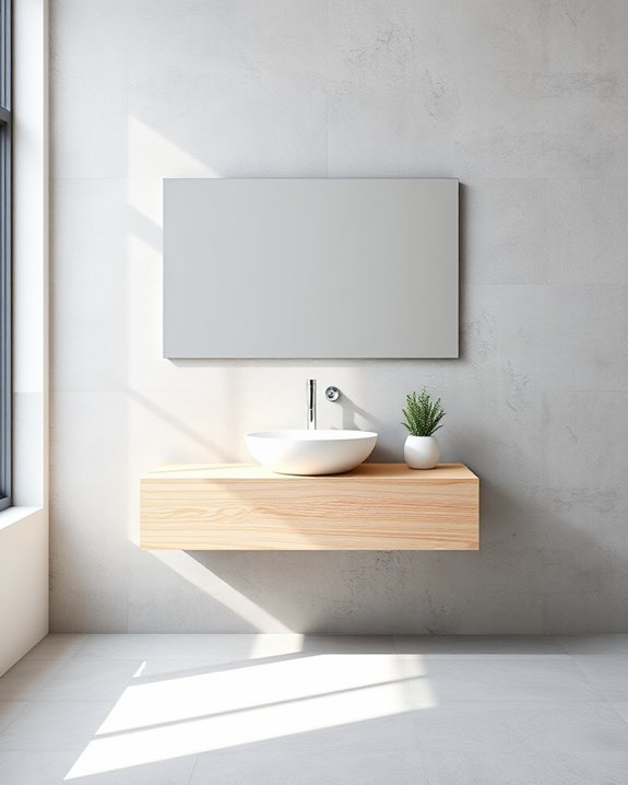 sleek minimalist cement aesthetics