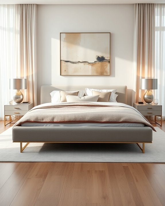 sleek minimalist contemporary beds