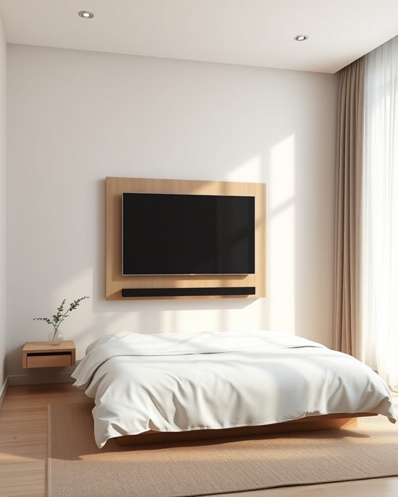 sleek minimalist floating panels