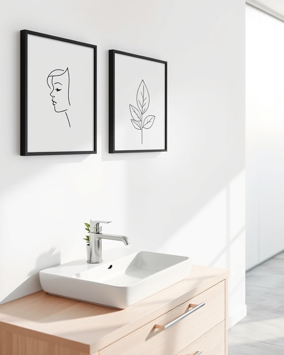 sleek minimalist line art