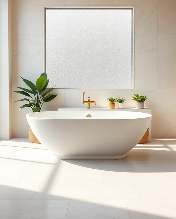 sleek modern bathroom design