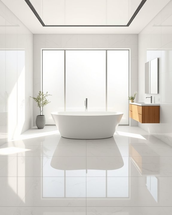 sleek modern bathroom transformation