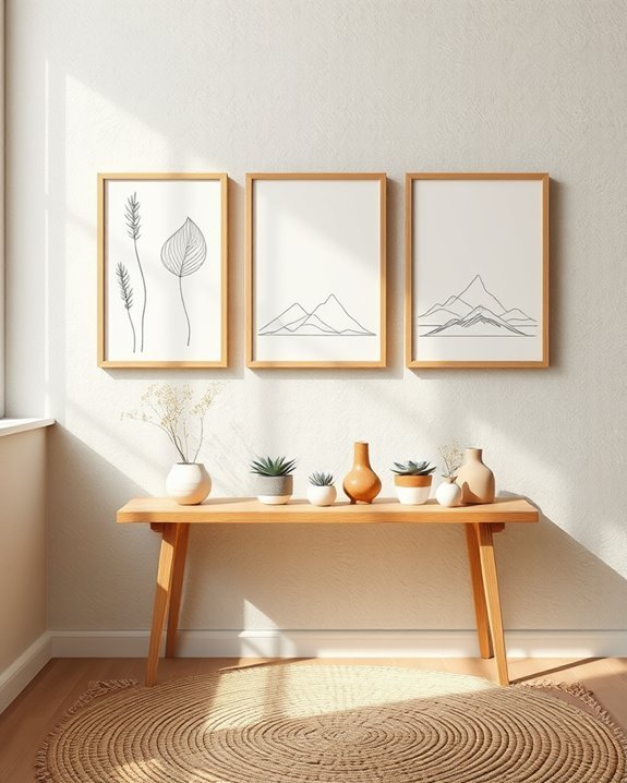 sleek modern boho decor