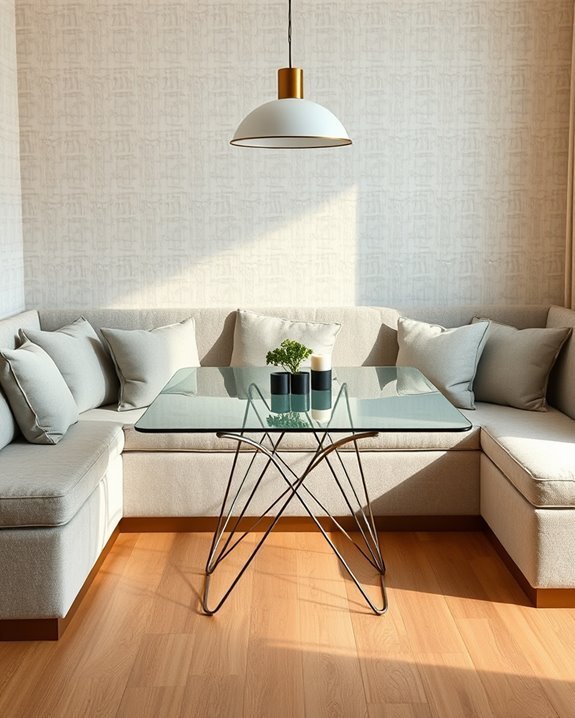 sleek modern dining solution