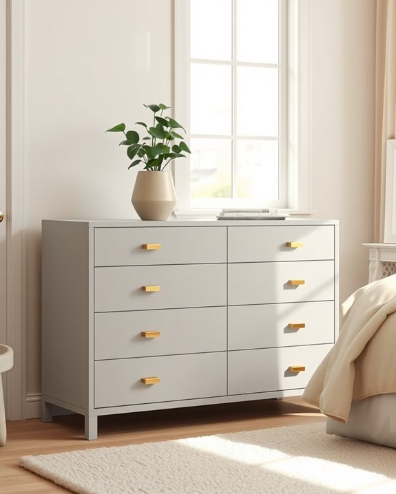 sleek modern dresser transformation
