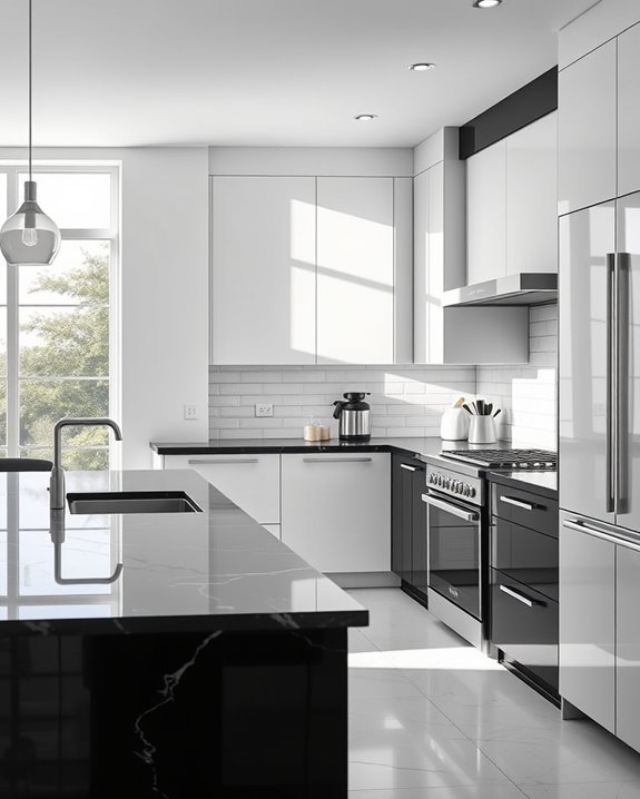 sleek modern kitchen elegance