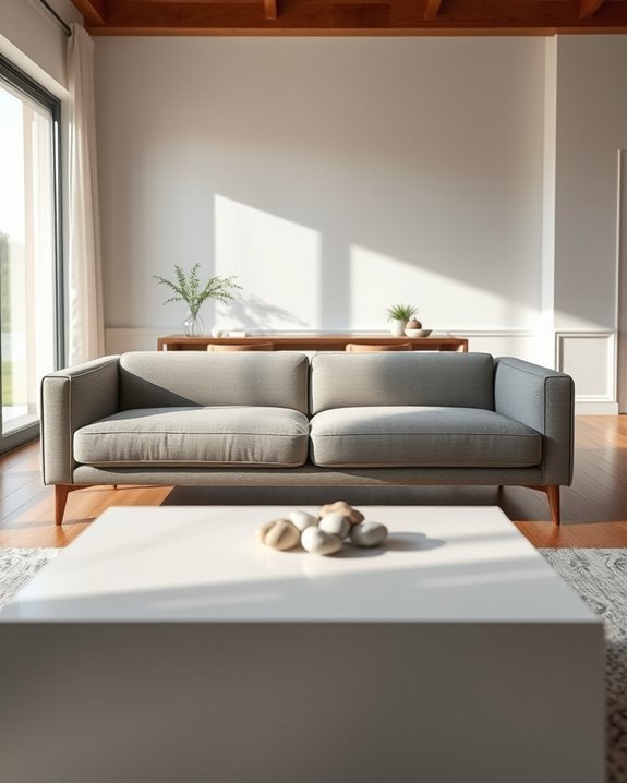 sleek modern low profile sofas