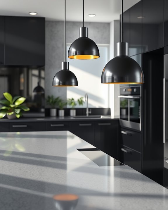 sleek modern pendant lighting