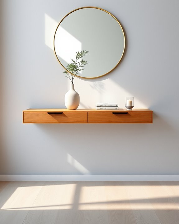 sleek modern space saving design