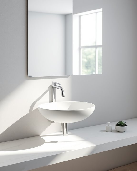 sleek space saving bathroom fixtures