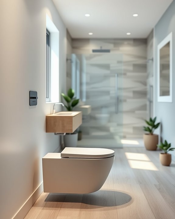 sleek space saving bathroom solution