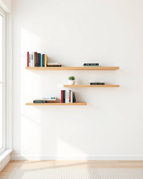 sleek space saving bookshelf design