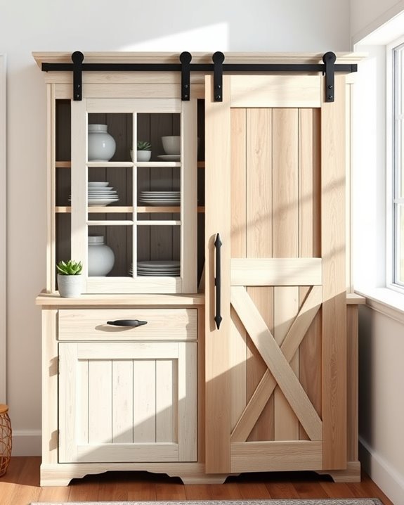 sliding barn door transformation