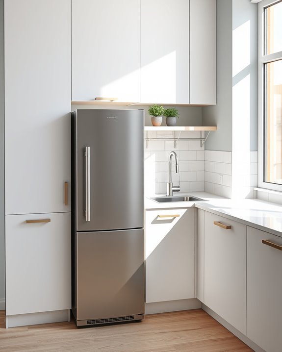slim refrigerator space saving solutions