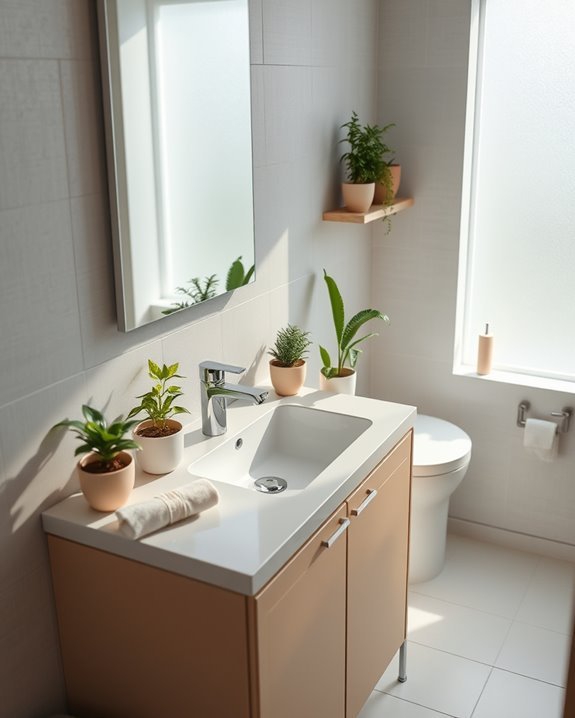 small plants enhance decor