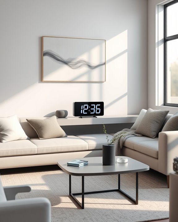 smart digital clock decor