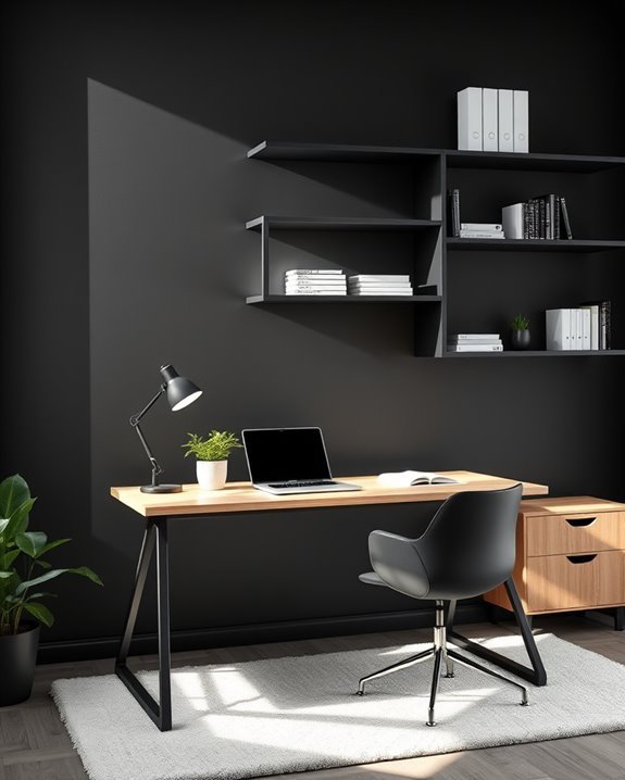 smart storage for black walls