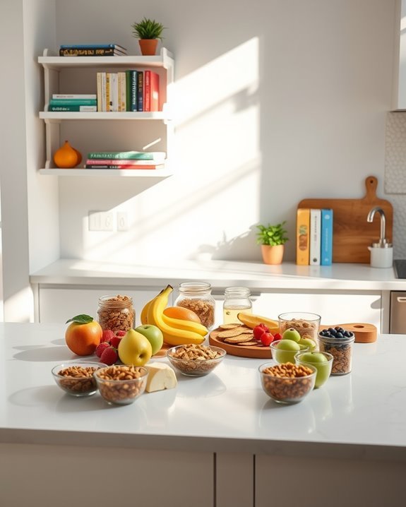 snack organization and presentation