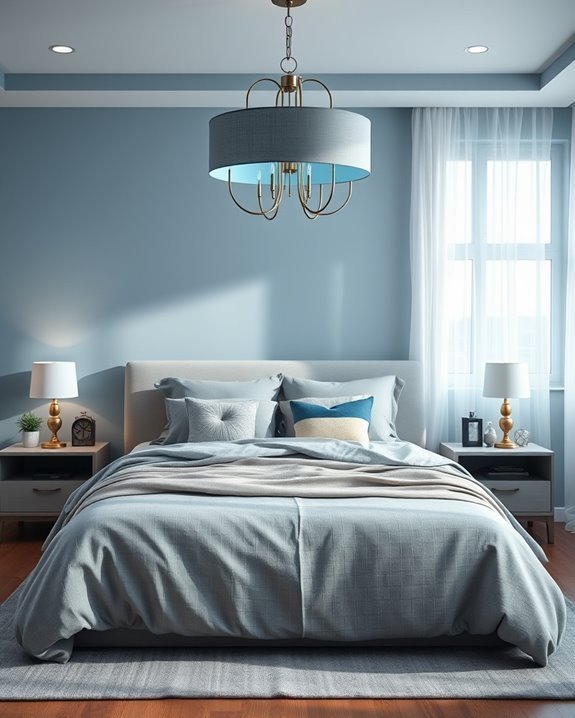 soft blue grey lighting
