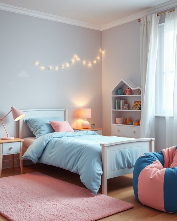 soft calming bedroom lighting