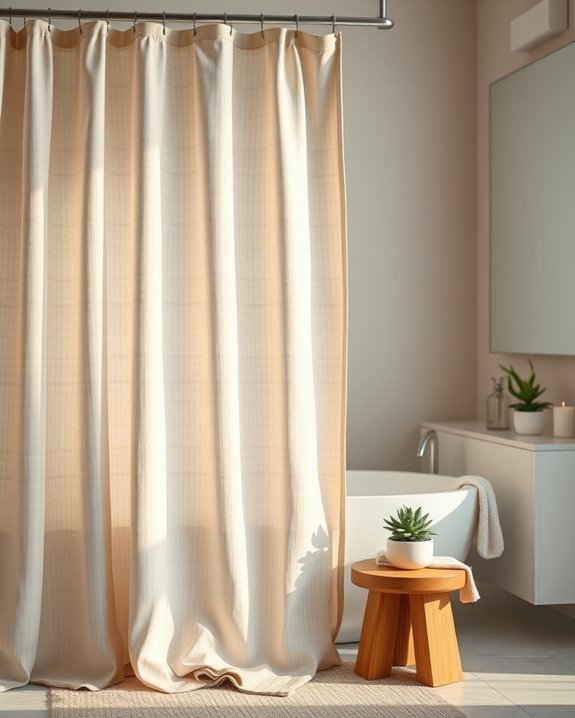 soft fabrics enhance bathrooms