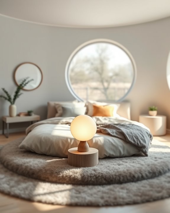 soft light circular lamp