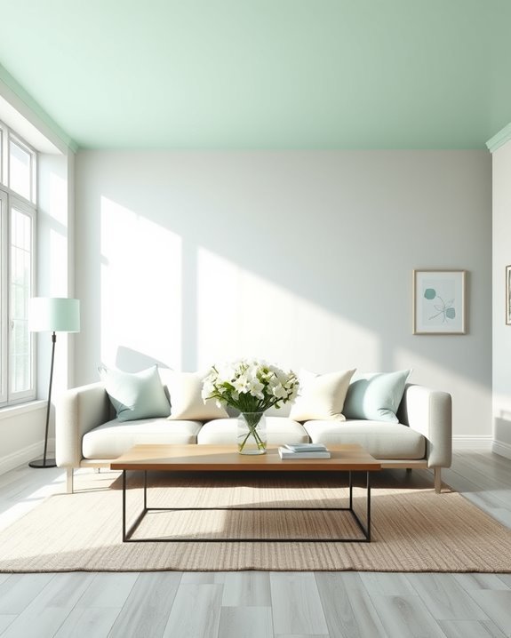 soft mint ceiling charm