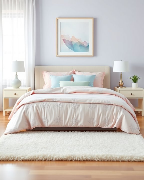 soft pastel calming retreat
