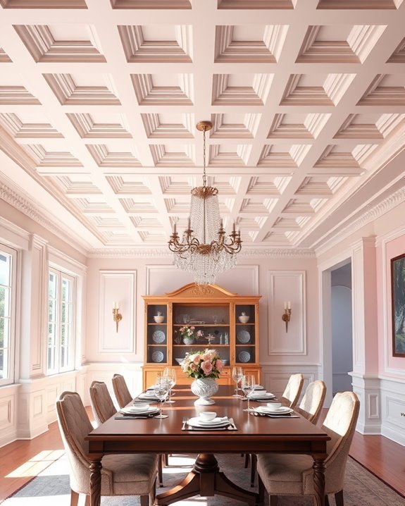 soft pastel ceiling elegance